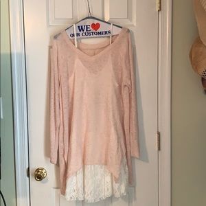 Two piece sweater dress